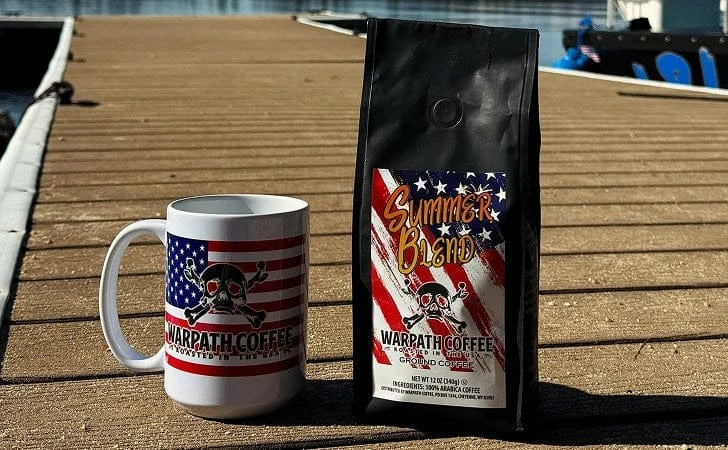 american flag coffee mug professionally sand carved MK4 US Flag Mug White
