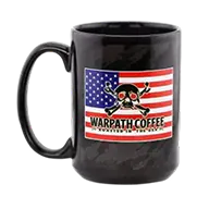 Black warpath coffee mug image