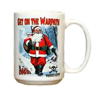 Santa coffee cup image