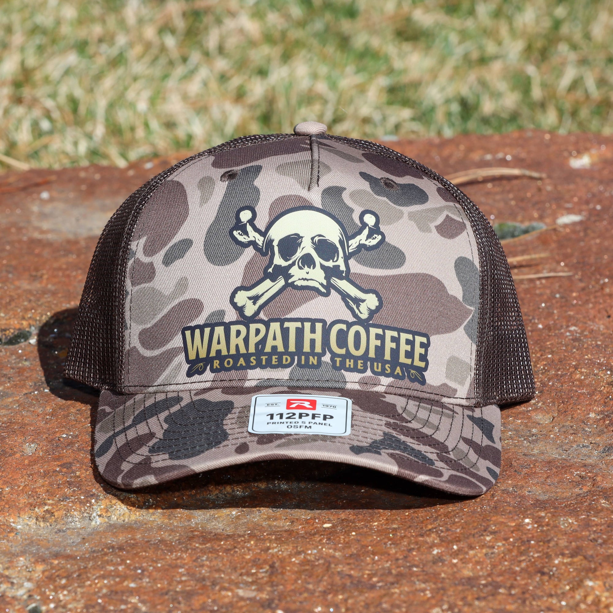 WARPATH COFFEE Bad Ass Bark Duck Camo Hat - Brown