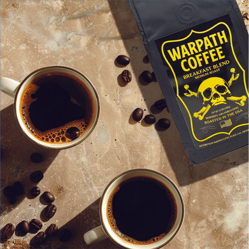 WARPATH COFFEE Coffee Breakfast Blend Medium Roast | Start your morning right with our Breakfast Blend Coffee!