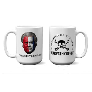 WARPATH COFFEE Coffee & Tea Cups 🔥🇺🇸 Free Steve Bannon Mug 🔥🇺🇸