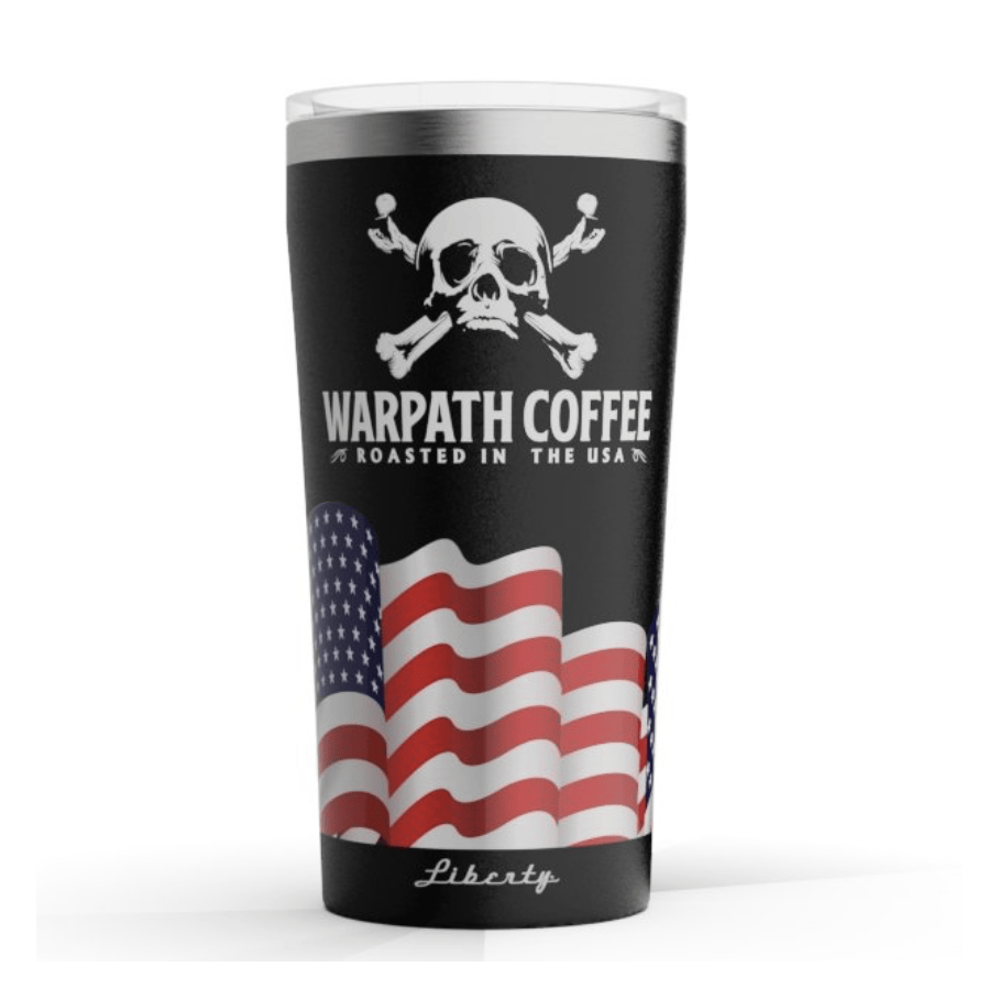 WARPATH COFFEE Warpath Freedom Tumbler - Black 20 ounce