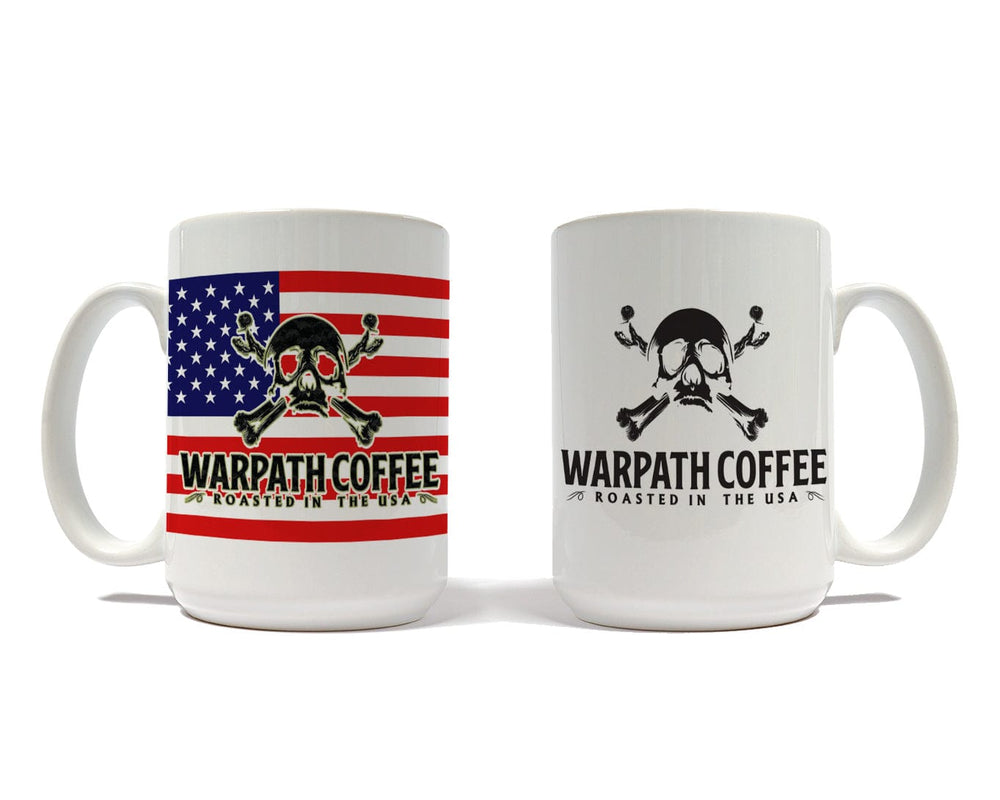 WARPATH COFFEE Coffee & Tea Cups MK4 US Flag Mug